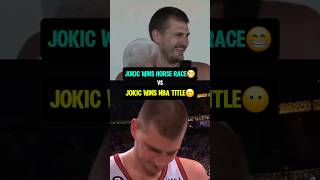 Jokic jumped more after he won the race than he did the whole playoffs😭 [upl. by Byron544]