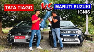 Which is best between Maruti Suzuki Ignis and Tata Tiago  Ignis vs Tiago  Car Quest [upl. by Yanrahc]