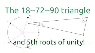 The exact 187290 triangle and fifth roots of unity [upl. by Dominic95]