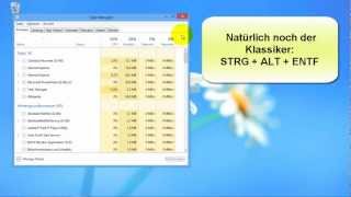 Windows 8  TaskManager  mehr als nur Task beenden [upl. by Clive493]