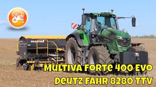 Seeding Demonstrations 2023  Multiva Forte 400 Evo amp Deutz Fahr 8280 TTV [upl. by Aicac]