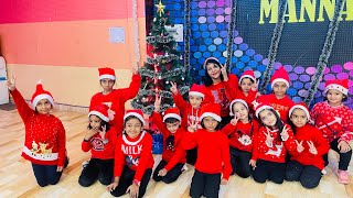 JINGLE BELLS  CHRISTMAS SONG  KIDS DANCE  GROUP DANCE PRESENT BY MANNAT DANCE [upl. by Lahcsap]