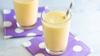 Easy 5 Minute Banana Smoothie Recipe [upl. by Nolahs]