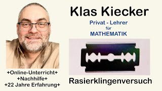 YT682 Physik ElektroTechnik  Rasierklingenversuch  Plattenkondensator [upl. by Orthman]