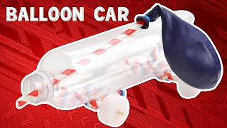 Balloon Car  How to Make a Balloon Powered Car [upl. by Nahtad]