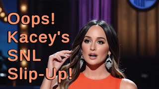 Kacey Musgraves Hilarious SNL Oops Moment [upl. by Anileuqcaj]