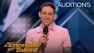 Samuel J Comroe Comedian With Tourette Syndrome Impresses Crowd  Americas Got Talent 2018 [upl. by Henden]