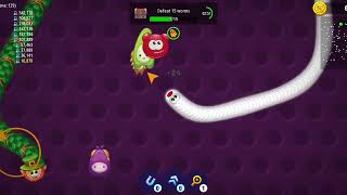 🐍WORMSZONEIO  GIANT SLITHER SNAKE  Epic Worms Zone Best Gameplay  1 [upl. by Eityak]