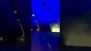 See the light shows in the 26km Laerdal Tunnel Norway from a 7 metre 4 tonne Motorhome [upl. by Carlee]