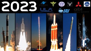 Rocket Launch Compilation 2023  Arianespace ULA JAXA Firefly KARI MHI ABL NG IAI NADA [upl. by Rexfourd869]