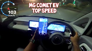 MG Comet EV Speedo Error Cabin Noise High Speed Stability amp Top Speed [upl. by Bueschel]