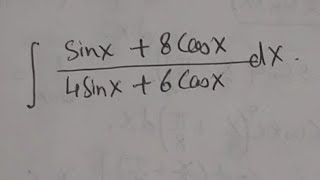 Integral of sinx8cosx4sinx6cosx Ark Mathematics [upl. by Nottirb918]