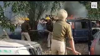 Bulandshahr riots policeman protester killed in mob violence [upl. by Landrum]