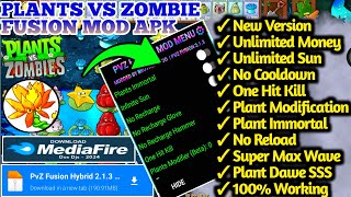 Plants VS Zombie Fusion Mod Menu V213  PVZ Fusion Edition Mod Apk No Recharge Hammer Glove [upl. by Main944]