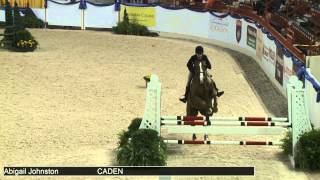 989 CADEN Abigail Johnston Class 48d Equitation Schooling D [upl. by Zirtaeb]