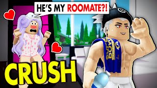 MY CRUSH BECAME MY ROOMMATE  A Roblox Movie [upl. by Drageruaeb]