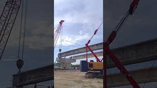 LAUNCHING GIRDER🙏💪👍 captrextv construction constructionlife heavyequipment [upl. by Eatnahc]