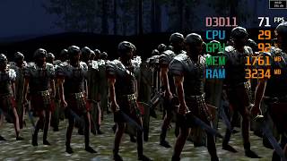 Radeon Vega 3 Graphics  AMD Athlon 200GE  Total War ROME II Benchmark [upl. by Noillid171]