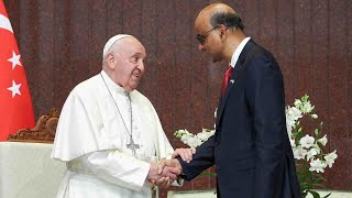 LIVE Pope Francis meets with Singapore President Tharman Shanmugaratnam [upl. by Suez403]