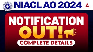 NIACL AO 2024 Notification  NIACL Administrative Officers Notification Out  Complete Details [upl. by Benton]