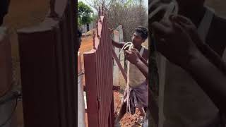 Steel gate fitting work shortsvideo [upl. by Doughty]