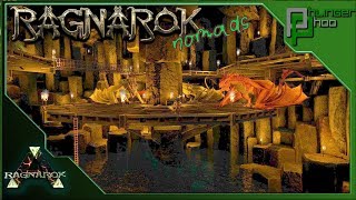 Ark Ragnarok Nomads 89  BUILDING THE WYVERN CAVE  CAVE PLATFORM BUILD [upl. by Goldstein]