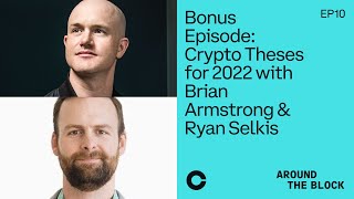 Around The Block  Special Episode Crypto Theses for 2022 with Brian Armstrong amp Ryan Selkis [upl. by Adnola620]