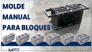 Molde Manual Para Bloques De Concreto  Mega Mould [upl. by Valida]