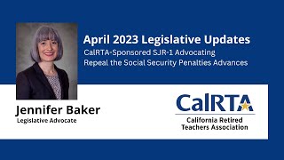 April 2023 Legislative Updates CalRTA is your eyes ears and voice in Sacramento [upl. by Laroy]