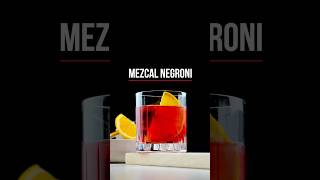 Mezcal Negroni negroni cocktails drink bar recipe mezcal [upl. by Pruter]