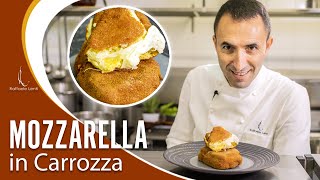 MOZZARELLA in CARROZZA alla napoletana  La ricetta dello Chef Raffaele Lenti [upl. by Aholla349]