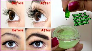 VITAMINE to Grow LONG EYELASHES amp EYEBROWS  Simple amp Effective Way [upl. by Arianne]