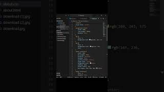 About us webpage using to html css coding cprogramming viralshorts webdevelopment [upl. by Anon115]