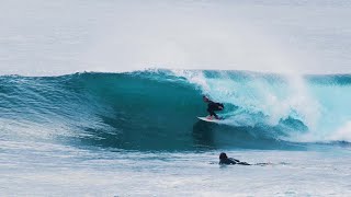 GETTING BARRELLED ON A CORNISH REEF BREAK [upl. by Nivrag]