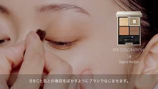 ルナソル LUNASOL EYE COLORATION 18 How To Use [upl. by Yralam90]