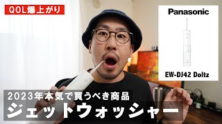 【QOL爆上げ】新体験！嘘のように歯の汚れを落とすジェットウォッシャードルツ（PanasonicEWDJ42Dolts） [upl. by Webber]