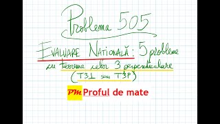 Problema 505 Evaluare Națională 5 probleme cu teorema celor 3 perpendiculare profuldemate2020 T3 [upl. by Nywde]