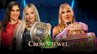 Liv Morgan amp Raquel Rodriguez vs Tiffany Stratton Full Match WWE Crown Jewel 2024 Highlights [upl. by Initof]