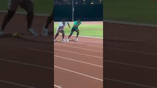 Speed vs Noah Lyles race ishowspeed race [upl. by Aihsemak]