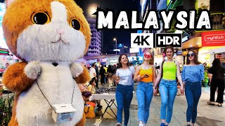 Walk in KL Downtown  Bukit Bintang  KL Night Life  Malaysia 4K HDR [upl. by Agemo]