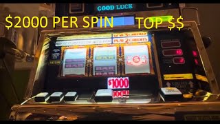 Massive win 2000 per spin Top dollar Incredible jackpot￼ slots casino vegas [upl. by Norym]