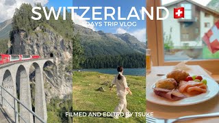 Switzerland vlog🇨🇭4泊5日の夏のスイス旅美しい大自然を堪能！氷河特急乗車記マッターホルン [upl. by Filmore]