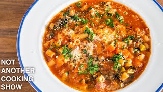 how to make EASY MINESTRONE SOUP [upl. by Efinnej643]