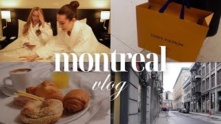 MONTREAL GIRLS TRIP VLOG  shopping cute cafes  the best soup dumplings 🥟 [upl. by Ultan285]