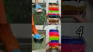 Hydro dipping shoes helmet vs iPhone cover painting short 🎨🌈 short trinding Crazypainter [upl. by Langdon71]