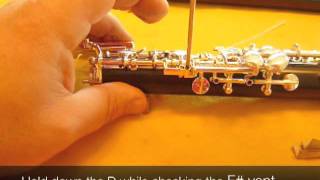 Oboe Adjustments 3 Bottom joint [upl. by Eenalem206]