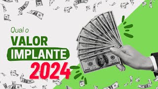 IMPLANTE DENTÁRIO VALOR 2024 [upl. by Airemaj]