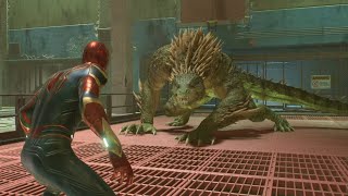 SpiderMan vs Lizard MCU Iron Spider BOSS FIGHT GLITCH SpiderMan 2 PS5 [upl. by Lorrac]