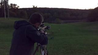 100 Yard Shot from Ravin R9 Crossbow [upl. by Kimberli]