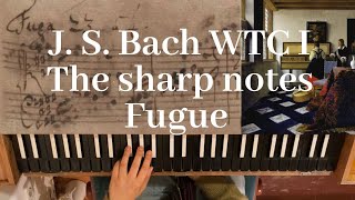 BACH manuscripts played on CLAVICHORD well tempered clavier I Fugue No 23 in B Major BWV 868 [upl. by Sherrer]